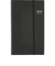 【2027年1月始まり】　高橋書店　リングダイアリースリム　A5スリム　ウィークリーホリゾンタル　93　黒　月曜日始まり