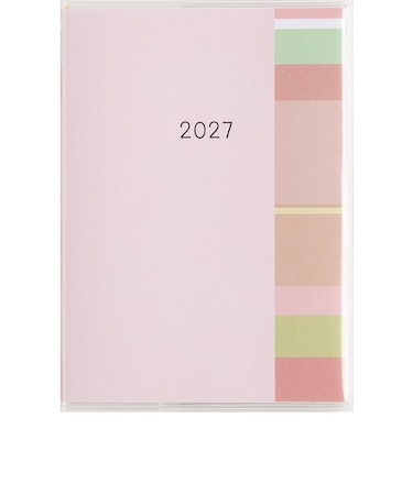 【2026年12月始まり】　高橋書店　ミアクレールコケット3　A6　マンスリーブロック　418　ピンク　日曜日始まり