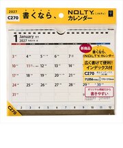 【2027年版・壁掛卓上兼用】 ノルティ(NOLTY) 卓上インデックス A5横 C270