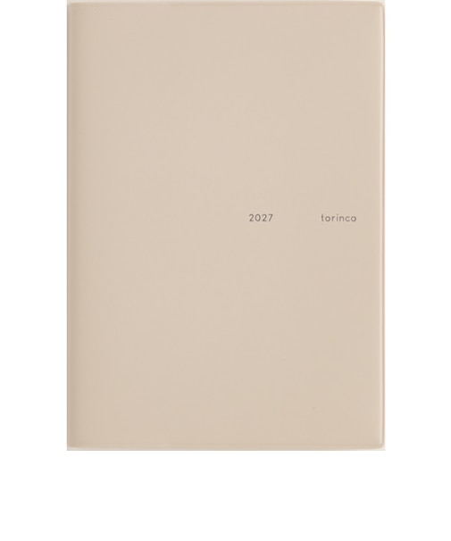【2026年12月始まり】　高橋書店　trinco5　B7　マンスリーブロック　586　ピンクベージュ　日曜日始まり