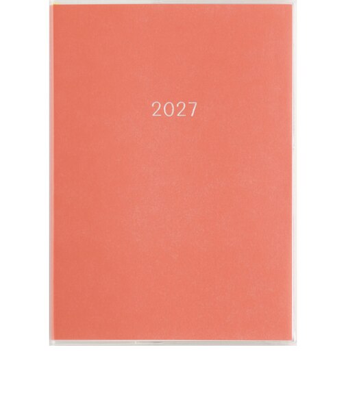 【2026年12月始まり】　高橋書店　ミアクレールコケット4　A6　マンスリーブロック　419　レッド　月曜日始まり