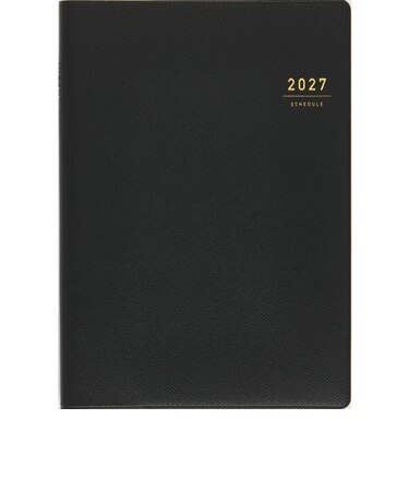 【2026年12月始まり】　高橋書店　デスクダイアリー　A5　ウィークリーバーチカル　95　黒　月曜日始まり