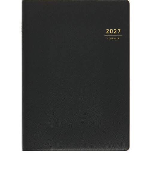 【2026年12月始まり】　高橋書店　デスクダイアリー　A5　ウィークリーバーチカル　95　黒　月曜日始まり