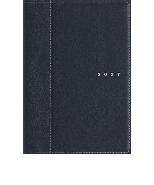 【2027年1月始まり】　高橋書店　シャルム5　B6　ウィークリーバーチカル　355　ネイビー　月曜日始まり