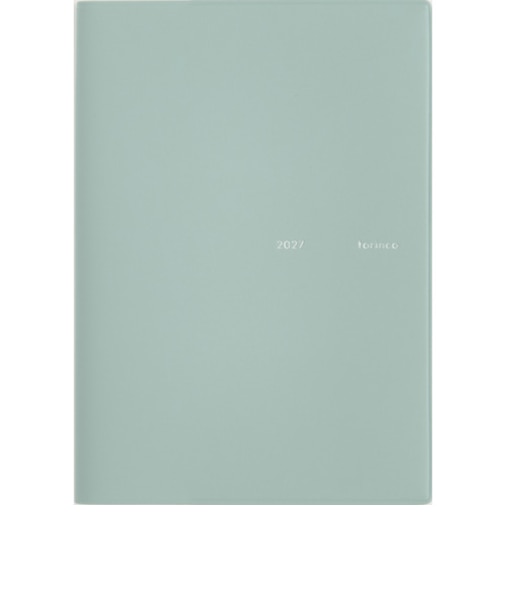 【2026年12月始まり】　高橋書店　trinco5　B7　マンスリーブロック　587　ミューテッドブルー　日曜日始まり