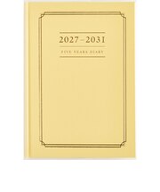 【2027年1月始まり】　高橋書店　5年横線当用新日記　A5　デイリー1日1ページ　16　イエロー