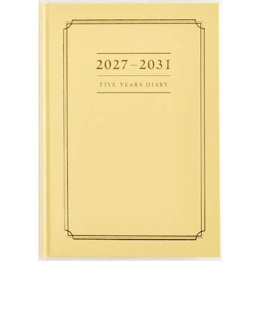 【2027年1月始まり】　高橋書店　5年横線当用新日記　A5　デイリー1日1ページ　16　イエロー