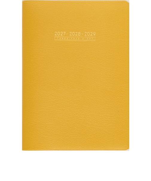 【2027年1月始まり】　高橋書店　3年卓上日誌　A5　デイリー2日1ページ　96　オレンジ　各月1日始まり