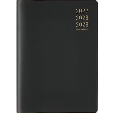 【2027年1月始まり】　高橋書店　3年卓上ニューダイアリー　A5　デイリー2日1ページ　84　黒　各月1日始まり