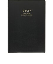 【2027年1月始まり】 高橋書店 ニューダイアリー A5 ウィークリーホリゾンタル 85 黒 月曜日始まり