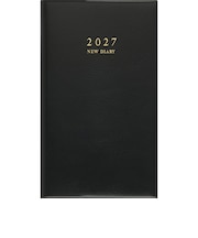 【2027年1月始まり】　高橋書店　ニューダイアリーアルファ8　手帳判　ウィークリーレフト　102　黒　月曜日始まり