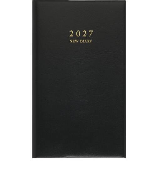 【2027年1月始まり】　高橋書店　ニューダイアリーアルファ8　手帳判　ウィークリーレフト　102　黒　月曜日始まり