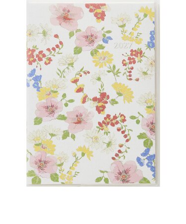 【2026年11月始まり】　高橋書店　ラフィーネカルネ1　B6　マンスリーブロック　247　花柄　日曜日始まり