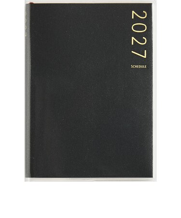 【2026年12月始まり】　高橋書店　T'pure1　B7　ウィークリーレフト　195　ブラック　月曜日始まり