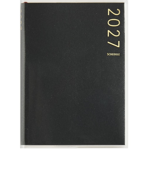 【2026年12月始まり】　高橋書店　T'pure1　B7　ウィークリーレフト　195　ブラック　月曜日始まり