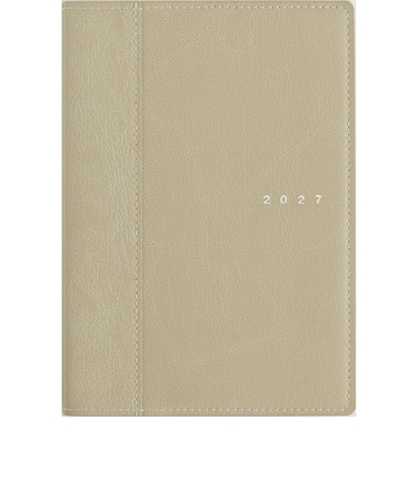 【2027年1月始まり】　高橋書店　シャルム7　B6　ウィークリーレフト　357　ヘンプベージュ　月曜日始まり