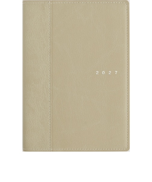 【2027年1月始まり】　高橋書店　シャルム7　B6　ウィークリーレフト　357　ヘンプベージュ　月曜日始まり