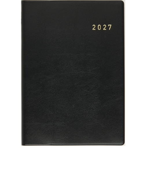 【2026年12月始まり】　高橋書店　ニューダイアリー　A5　ウィークリーレフト　86　黒　月曜日始まり