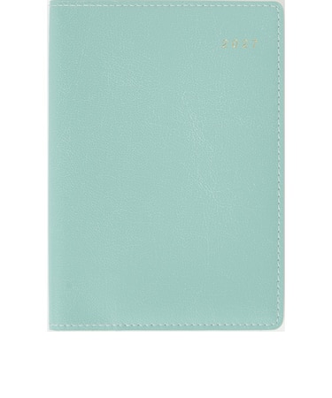 【2026年12月始まり】　高橋書店　リシェル3　A6　ウィークリーバーチカル　213　グリーニッシュブルー　月曜日始まり
