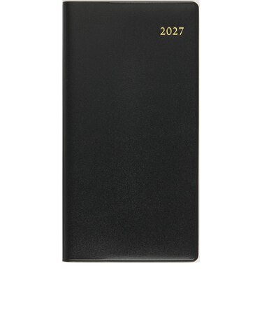 【2027年1月始まり】　高橋書店　ニューダイアリー8　手帳判　マンスリー見開き2ヶ月ホリゾンタル　75　黒　月曜日始まり