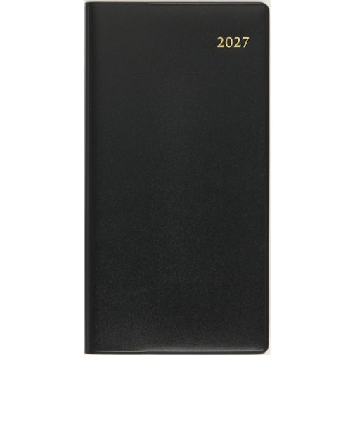 【2027年1月始まり】　高橋書店　ニューダイアリー8　手帳判　マンスリー見開き2ヶ月ホリゾンタル　75　黒　月曜日始まり
