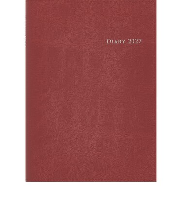【2026年12月始まり】　高橋書店　デスクダイアリーカジュアル2　A5　ウィークリーホリゾンタル　432　レッド　月曜日始まり