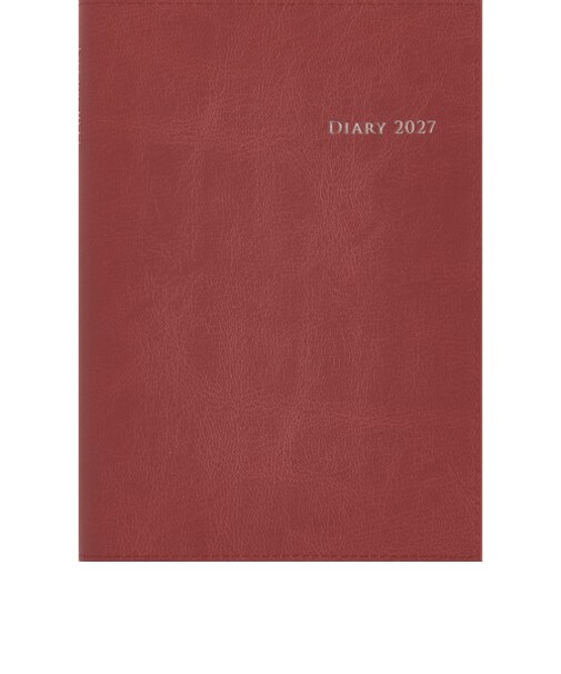 【2026年12月始まり】　高橋書店　デスクダイアリーカジュアル2　A5　ウィークリーホリゾンタル　432　レッド　月曜日始まり