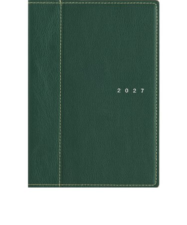 【2027年1月始まり】　高橋書店　シャルム9　B6　ウィークリーホリゾンタル　359　ロイヤルグリーン　月曜日始まり