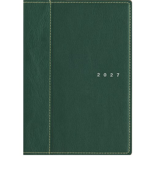 【2027年1月始まり】　高橋書店　シャルム9　B6　ウィークリーホリゾンタル　359　ロイヤルグリーン　月曜日始まり