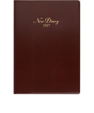 【2027年1月始まり】　高橋書店　ニューダイアリー　A5　デイリー2日1ページ　89　ワイン　各月1日始まり
