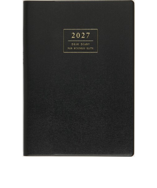 【2026年12月始まり】　高橋書店　デスクダイアリー　A5　ウィークリーホリゾンタル　53　黒　月曜日始まり