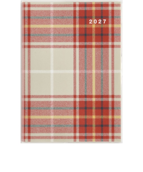 【2026年12月始まり】　高橋書店　クレール　B6　マンスリーブロック　381　チェック　日曜日始まり
