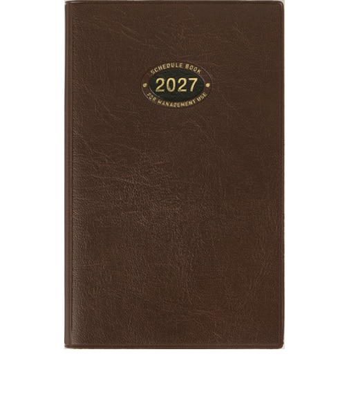 【2027年1月始まり】　高橋書店　ビジネス手帳4　手帳判　ウィークリーレフト　52　茶　月曜日始まり