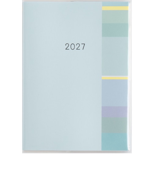 【2026年12月始まり】　高橋書店　ミアクレール2　B6　マンスリーブロック　507　ブルー　日曜日始まり