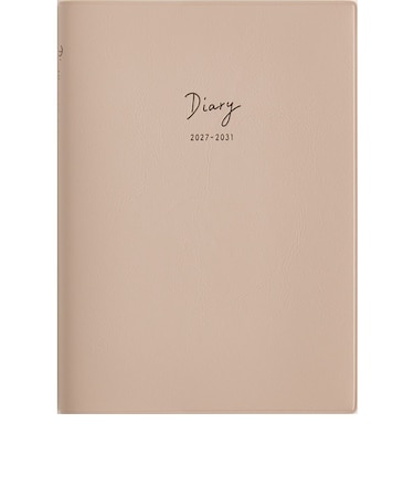 【2027年1月始まり】　高橋書店　5年DIARY　B6　デイリー2日1ページ　347　ローズピンク　各月1日始まり