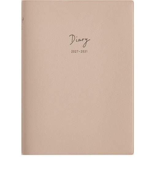 【2027年1月始まり】　高橋書店　5年DIARY　B6　デイリー2日1ページ　347　ローズピンク　各月1日始まり