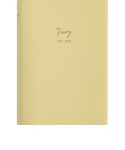 【2027年1月始まり】　高橋書店　3年DIARY　B6　デイリー2日1ページ　344　クリームイエロー　各月1日始まり