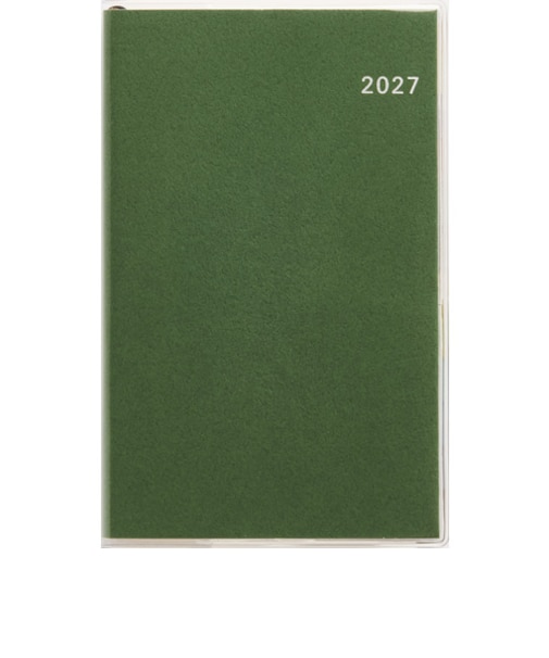 【2026年12月始まり】　高橋書店　T'beauインデックス3　手帳判　ウィークリーホリゾンタル　336　グリーン　日曜日始まり