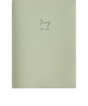 【2027年1月始まり】　高橋書店　5年DIARY　B6　デイリー2日1ページ　345　ミントグリーン　各月1日始まり