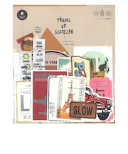 スワテリエ(suatelier) トラベルフレークステッカー 1516 vintage label 28枚入