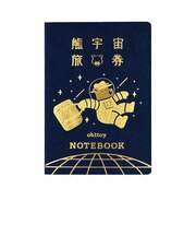 ロッカク（ROKKAKU）　ROKKAKU×オビワン　パスポート風ノート　GALAXY　TOURS