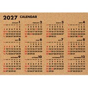 【2027年版・ポスター】 パインブック コルク年間カレンダー C-120 フーツラ