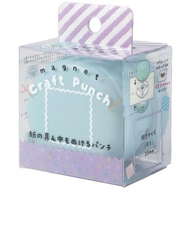 クツワ（KUTSUWA）　マグネット式クラフトパンチ　DE035C　切手