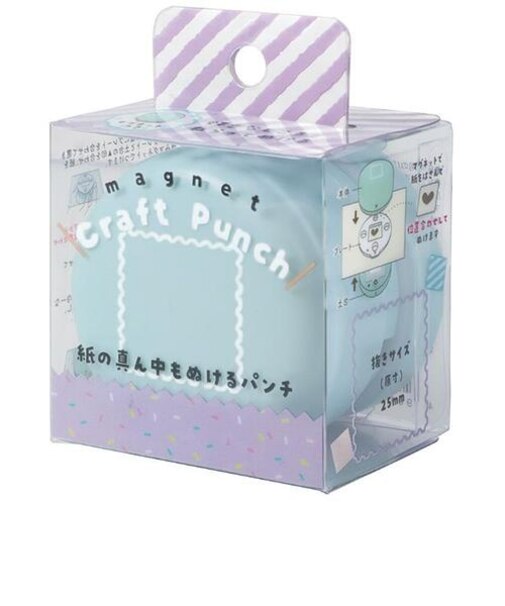 クツワ（KUTSUWA）　マグネット式クラフトパンチ　DE035C　切手