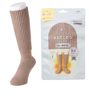 靴下サプリ　まるでこたつ　ソックス　メンズ　25～27cm　モカブラウン