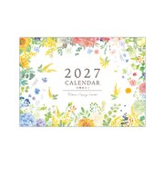 【2027年版・壁掛】　包む　壁掛けカレンダー　A3　TQ0005　ボタニカル