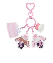粧美堂 サンリオキャラクターズ DREAMY SWEETS GHOST HOUSEシリーズ ホイップクリームチャーム付きアクリルキーホルダー シュガーバニーズ