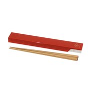 サブヒロモリ　エクラルテ　抗菌箸＆ケース　PCA4393－15　レッド