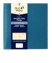 【2026年12月始まり】　クオバディス（QUO　VADIS）　エグゼクティブノートプレステージ　クラブ　ウィークリーバーチカル　ブループラッセ　月曜始まり