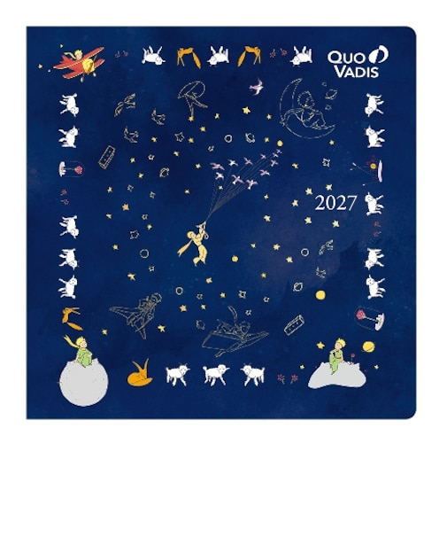 【2026年12月始まり】　クオバディス（QUO　VADIS）　エグゼクティブ　星の王子さま　ウィークリーバーチカル　シープ　月曜始まり